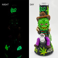 26cm,Polymer Clay Bong with 420 Alien boy