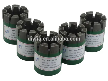 Diamond core drill bits for hard rock / Rock drill bits