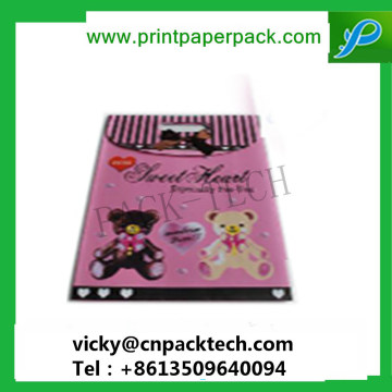 Lovely Customized Christmas or Wedding Candy Cake Gift Paper Bag with Die Cut Handle