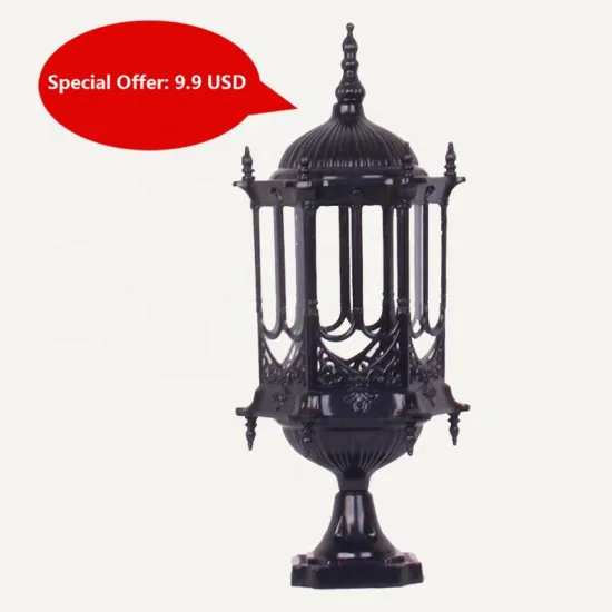 Waterproof Solar-Powered LED Gate Light - Aluminum Pillar 110V/220V Luminous White Acrylic Body