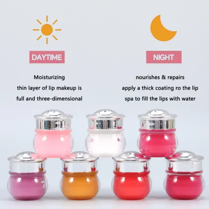 Strawberry Tinted Vegan Lip Balm - Moisturizing Lip Mask & Sleeping Mask