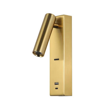 Ecojas Einfache Schlafzimmer am Krankenbett USB Typ-C Ladung LED-Wandlampe