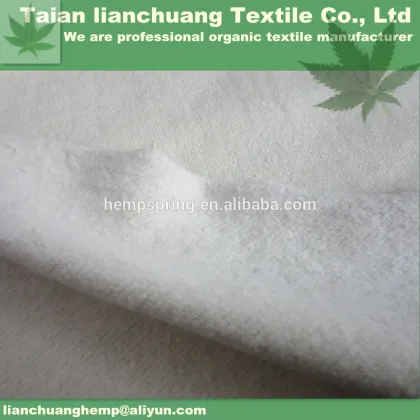 organic hemp fleece fabric, hemp knit fabric, hemp organic cotton fleece fabric
