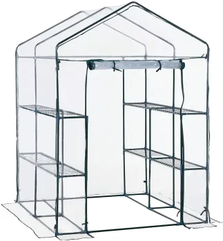 Shiny Garden Transparent PVC Sun Rain Shelter: Walk-in Greenhouse Styles