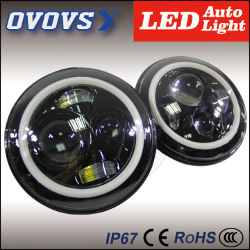 OVOVS Wholesale Promotion angel eye led work light 7inch led head light for motorcycles har-ley