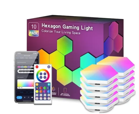 Hexagon Esports Atmosphere: Cross-border Intelligent Tuya WiFi LED Light Panel with Quantum Remote Control - DIY Wall Light