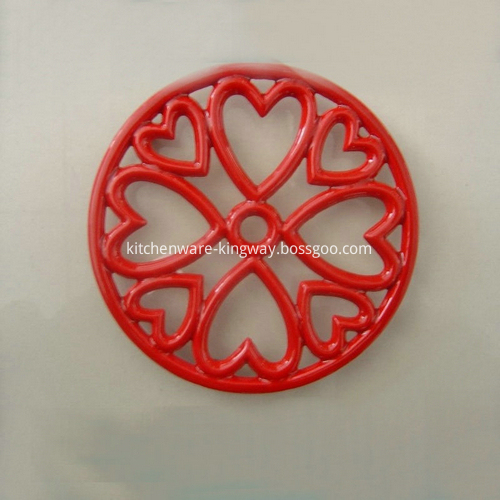 Cast Iron Enameled pot mat Trivet