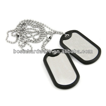 Fashion High Quality Metal Stainless Steel Dog Tag Ball Chain Necklace
