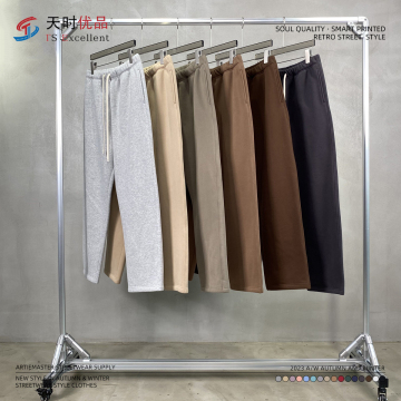 Wholesale High Quality Men's Custom Logo Fleece Pants
