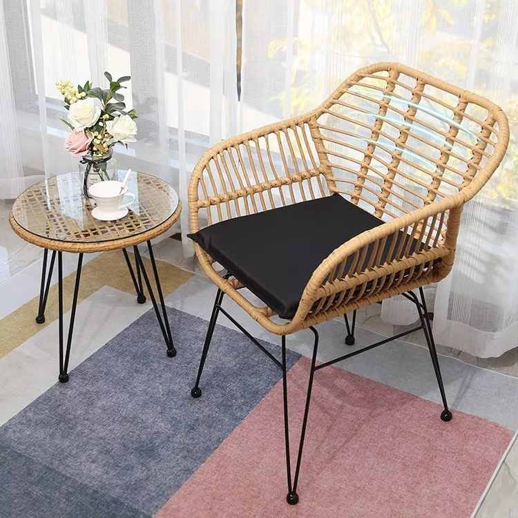 modern outdoor rattan chair
