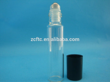 10ml empty clear glass roll on bottle,10ml glass roll on dedodorant bottle