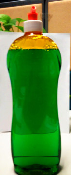 Green Color Dish Washing Liquid with Apple Perfume