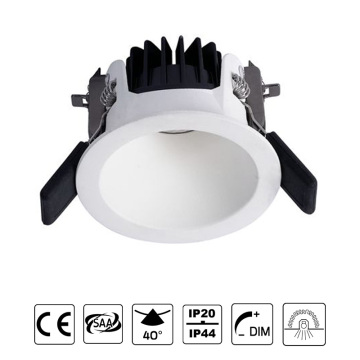 Recessed ceiling light with smart spring