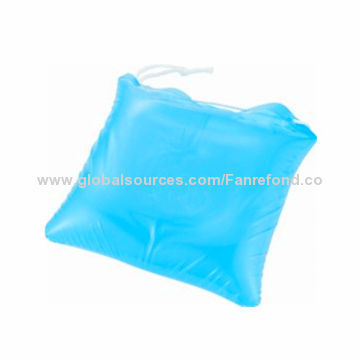 Inflatable Beach Pillow/Bag, Beach Item for Promotional, Sized 30x30cm