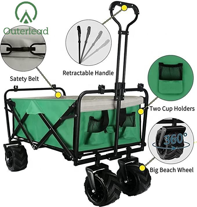 Green Folding Wagon