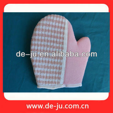 Wholesale Pink Body Scrubber Viscose Bath Glove