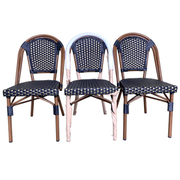 Aluminiowa imitacja bambusowa krzesło jadalne