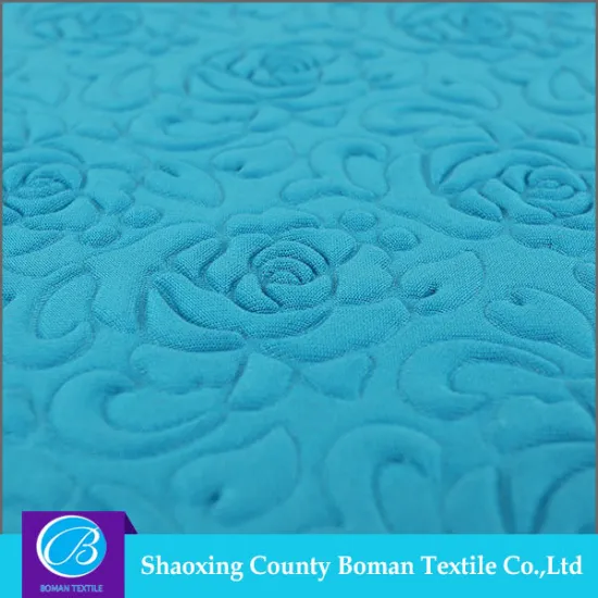 Dress fabric supplier 2015 new Dress Polyester emboss fabric