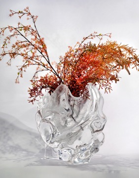 Deconstructed Asymmetric Crystal Vase