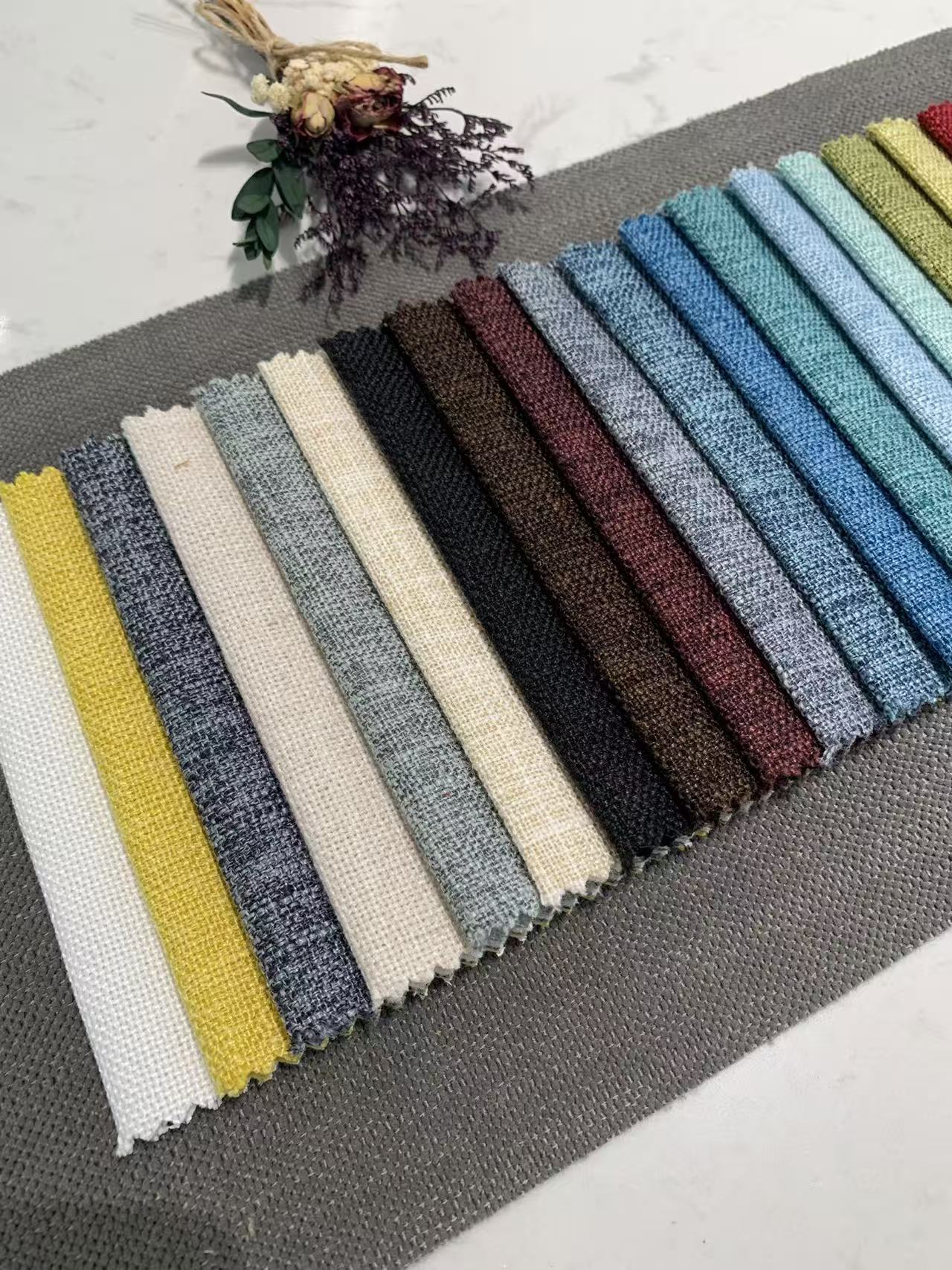 Linen Material Sofa Fabric