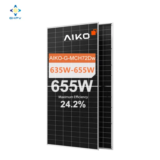650W Aiko N-Type Stellar Series Bifacial Solar Panels: High-Efficiency Half Cell ABC Dual Glass Model
