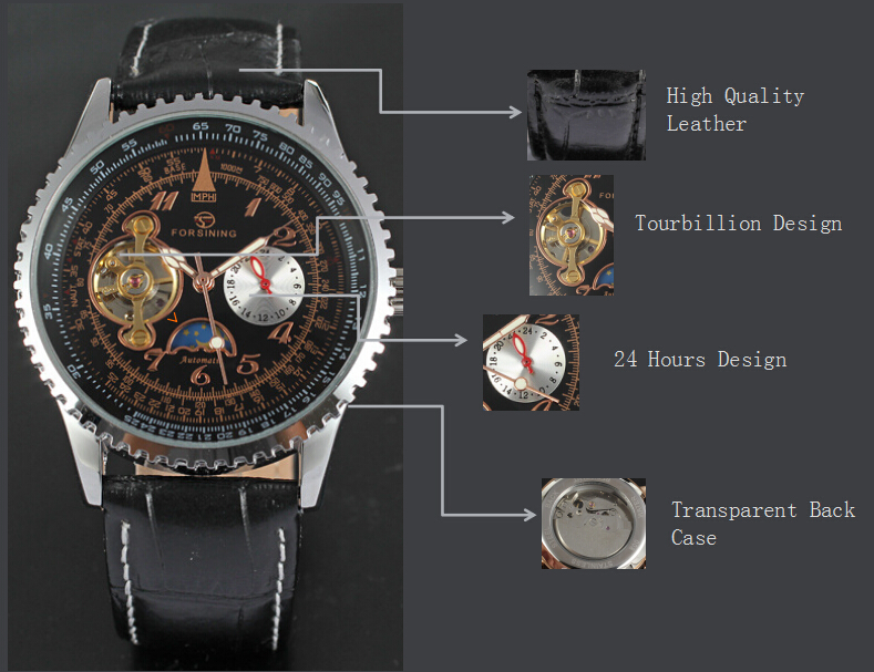 OEM/ODM 3atm stainless steel caseback watch male