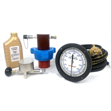 6 Inch Fluid Filled Mud Pump Gauge - Single Pointer System 0~15000 Psi