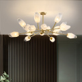 Lustre moderne en cristal avec fleurs LEDER