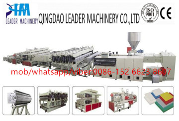 pvc wpc crust foamed board production line