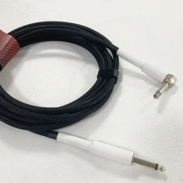 Rechtwinkel auf geradlinige Gitarreninstrumentenkabel 10 Fuß 6,35 mm für Verstärker und Mixer