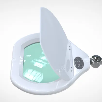 Desk Lamp with Magnifying Glass and Light - Beauty Magnifying Lamp