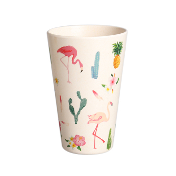 520/630ml custom eco friendly bamboo fiber coffee mugs with lid