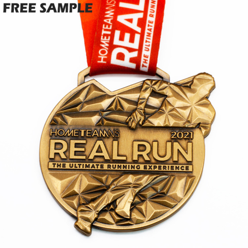 Custom 12 medias maratones en la medalla de 12 meses