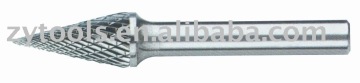 DIN8032 carbide burrs-SKM(taper or cone flat end)