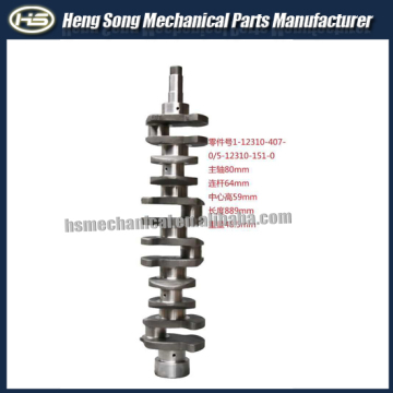 Fast delivery excavator engine parts 6BD1 6BD1T Crankshaft 1-12310-407-0 in stock
