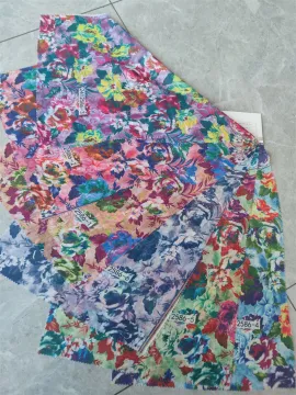 50D Floral Digital Printed Polyester Chiffon Fabric