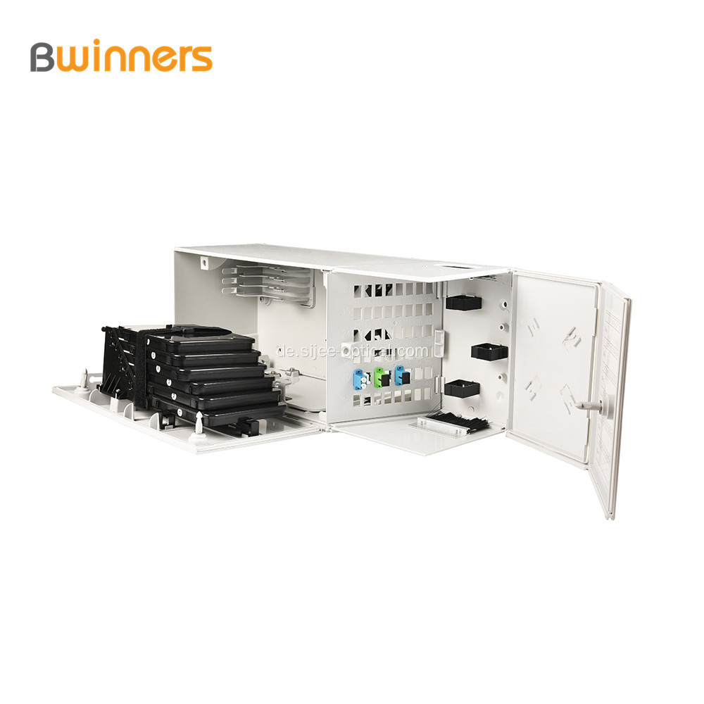 Multi-Operator-LWL-Anschlussbox 48-adrig, 2-türig, IP30-Schutz