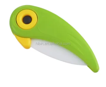 Ceramic Pocket Knife with ABS Handle: The Mini Bird Knife GadgeHB8858 for Kitchen Tools