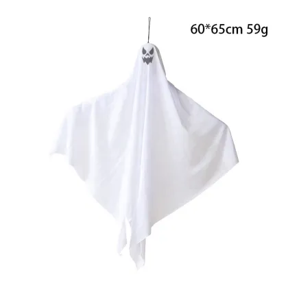 Cross-Border Halloween Decorations: White Scream Ghost Pendant and Small Ghost Horror Layout Prop