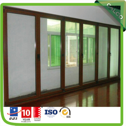 Glass interior folding doors