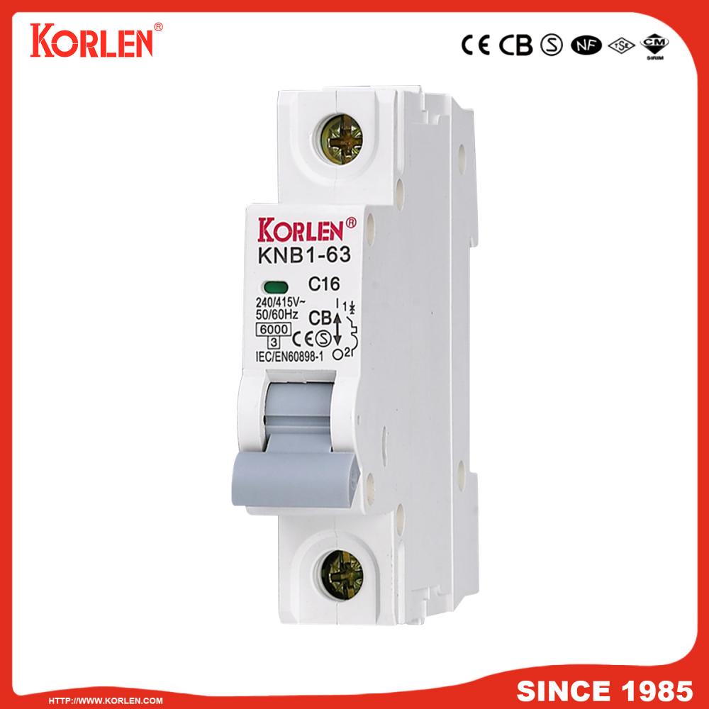 Miniature Circuit Breaker 4.5KA 63A 2P with SIRIM