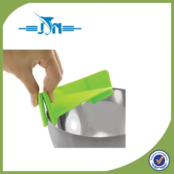 New design silicone collapsable colander with long handle with CE certificate