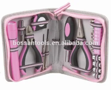 23pcs pink tool kit with bag