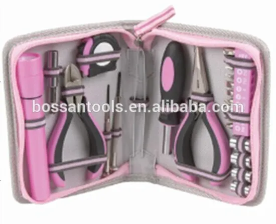 23pcs pink tool kit with bag