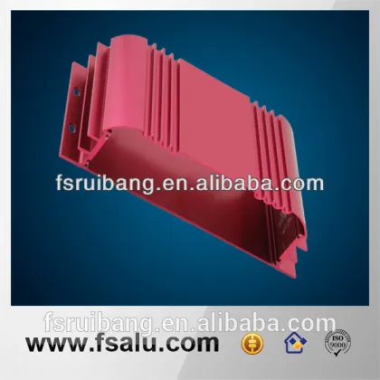 Custom red extruded aluminium cases box