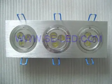 9W Square AC110V White LED Downlight