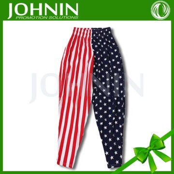 Advertising polyester custom logo size free american flag khakis