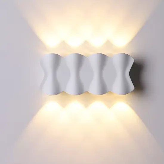IP65 Outdoor Wall Lamps - Modern Double Head Wall Sconce Lighting (4W/6W/8W)