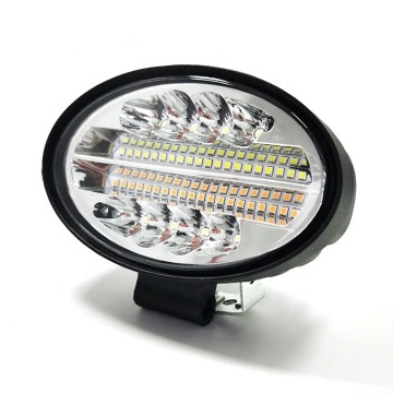 144W 24W 5.5-inch Oval Driving Lamp: High-Power LED Work Light, Strobe Light for Off-Road ATV, SUV, Boat, Truck, and Trailers - Project Vehicle Lamp