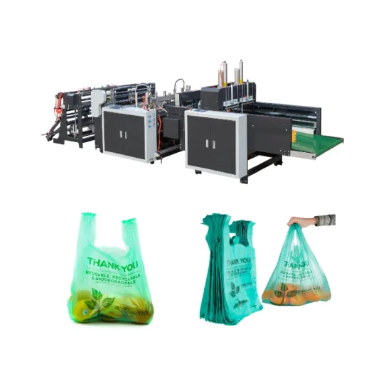 Super September Top-Selling Biodegradable T-Shirt Bag Making Machine: One-Layer, One-Line, Hot Sealing, and Hot Cutting Technology